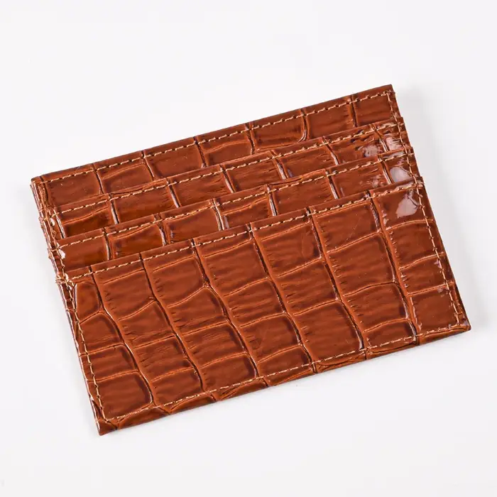 Portefeuille Crocodile solide Simple pour femmes