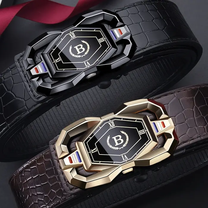 Ceinture à motif Crocodile pour hommes