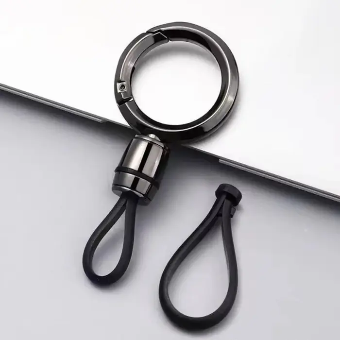 Porte-clés en métal tendance, simple, à suspendre à la ceinture, pour hommes, porte-clés de voiture,