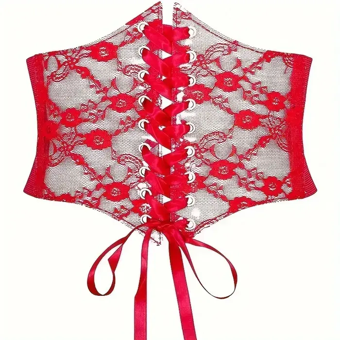 Ceinture corset à lacets pour femmes