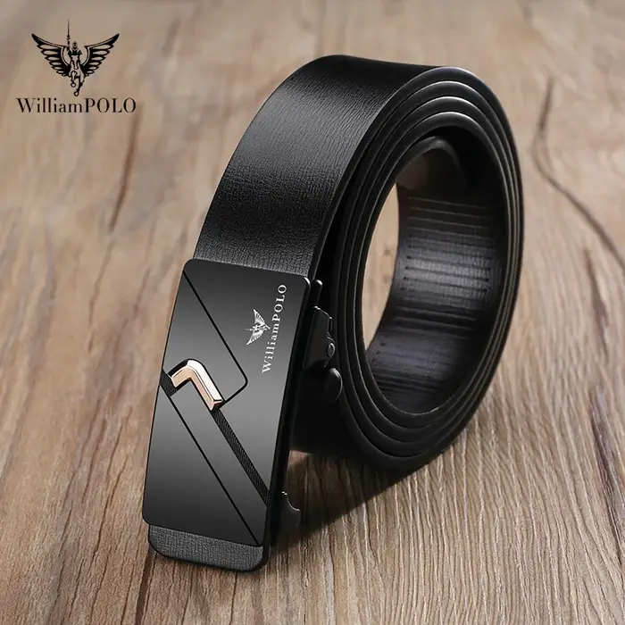 Ceinture sans dents minimaliste décontractée pour hommes
