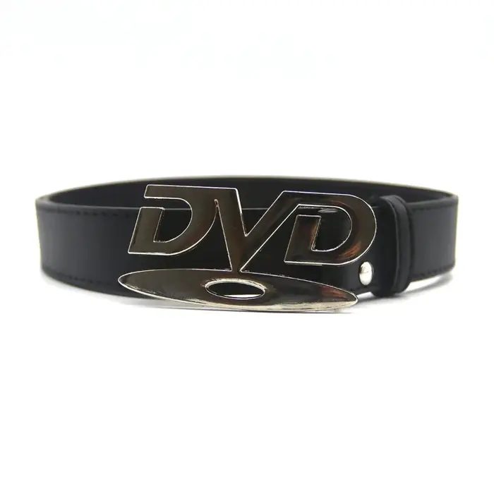 Ceinture unisexe à boucle DVD au design nostalgique