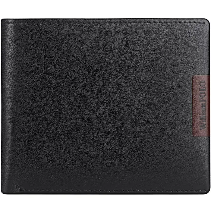 Portefeuille en cuir pour hommes, court, souple, en cuir de vache véritable, nouvelle marque tendanc