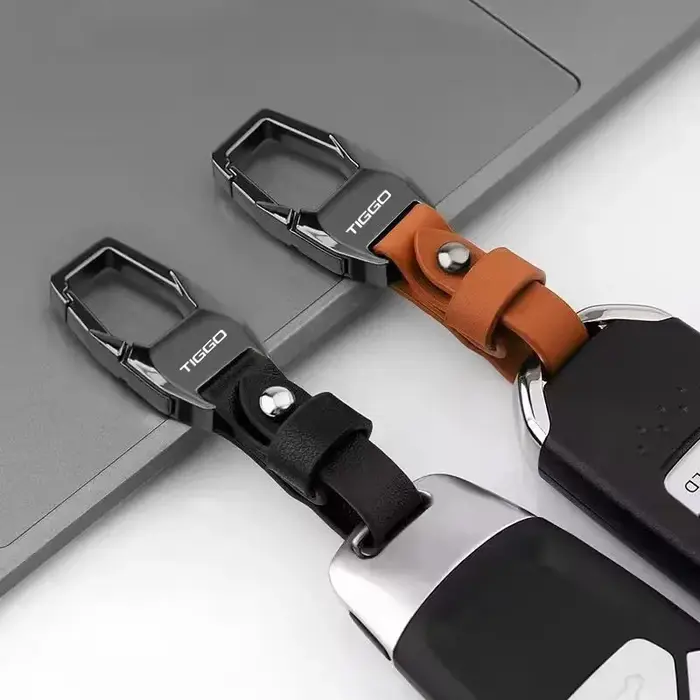 Porte-clés de voiture en cuir de luxe