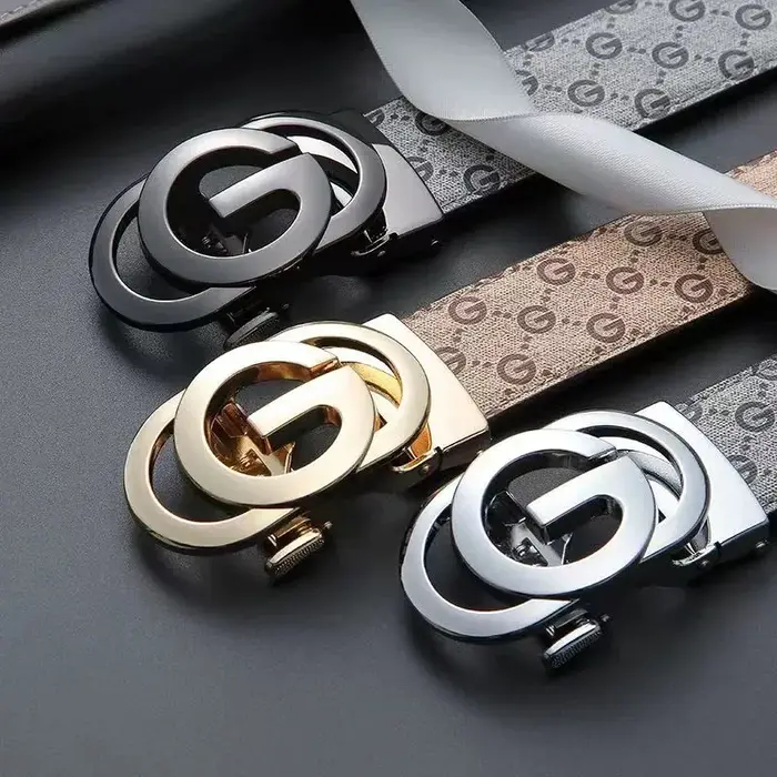 Ceinture en cuir véritable et cuir pour hommes, mode décontractée, marque de luxe, jeans, design pol