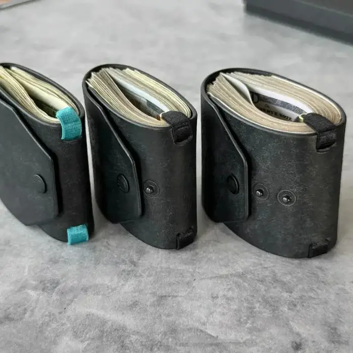 Porte-monnaie à accès rapide — Portefeuille en cuir PU / Porte-billets — Clip organisateur