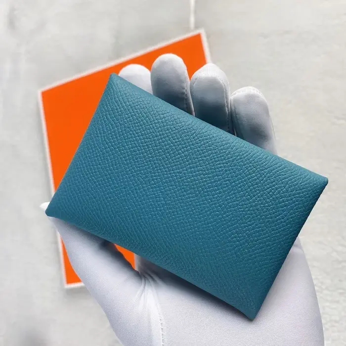Mini porte-cartes de crédit en cuir véritable pour femme