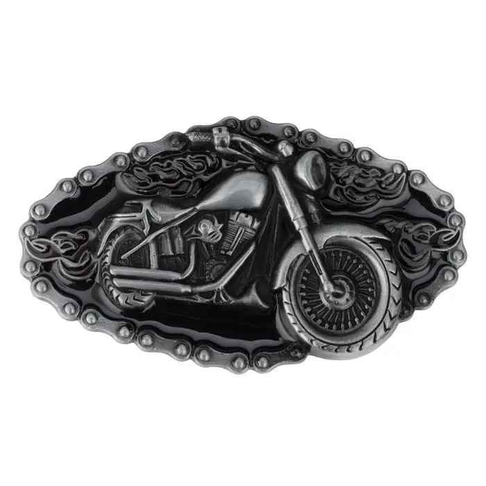 Boucle de ceinture en alliage pour hommes, modèle de moto, Cowboy, largeur 4.0