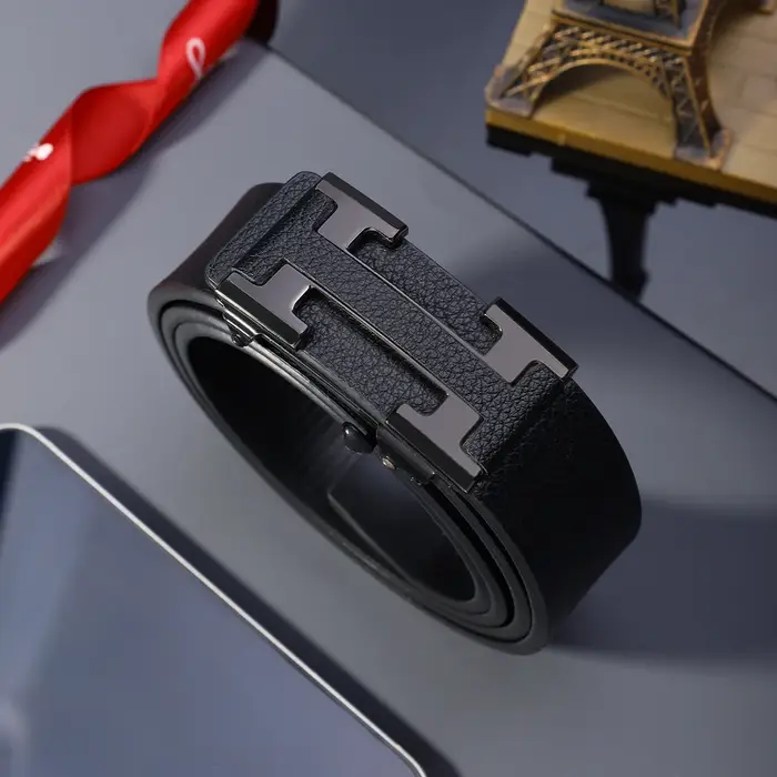 Ceinture de travail élégante pour homme avec boucle automatique en métal, durable, idéale pour un us