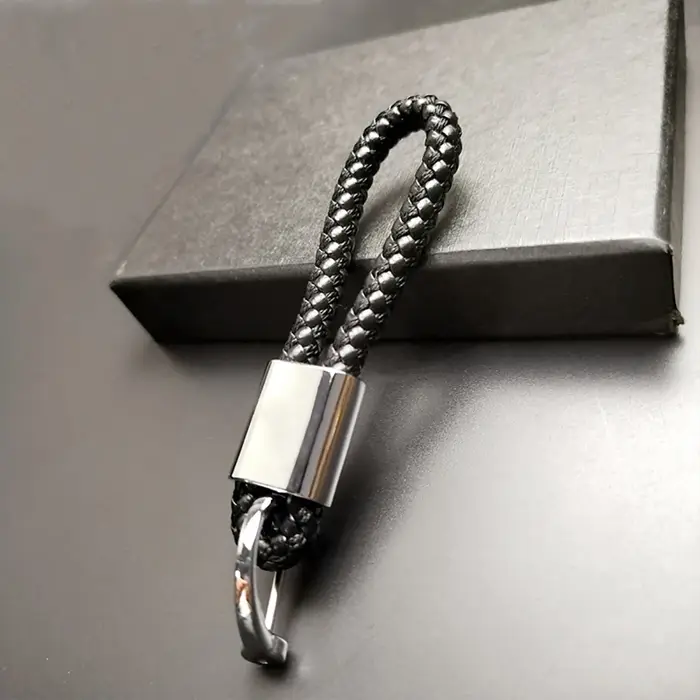 Porte-clés en métal tissé à la main, 1 pièce, meilleurs cadeaux, logo de voiture, pour Mercedes Benz
