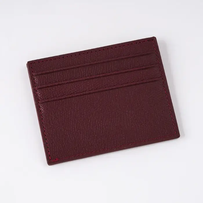 Femmes hommes mince porte-carte portefeuille multi-porte-carte étui en cuir PU banque affaires