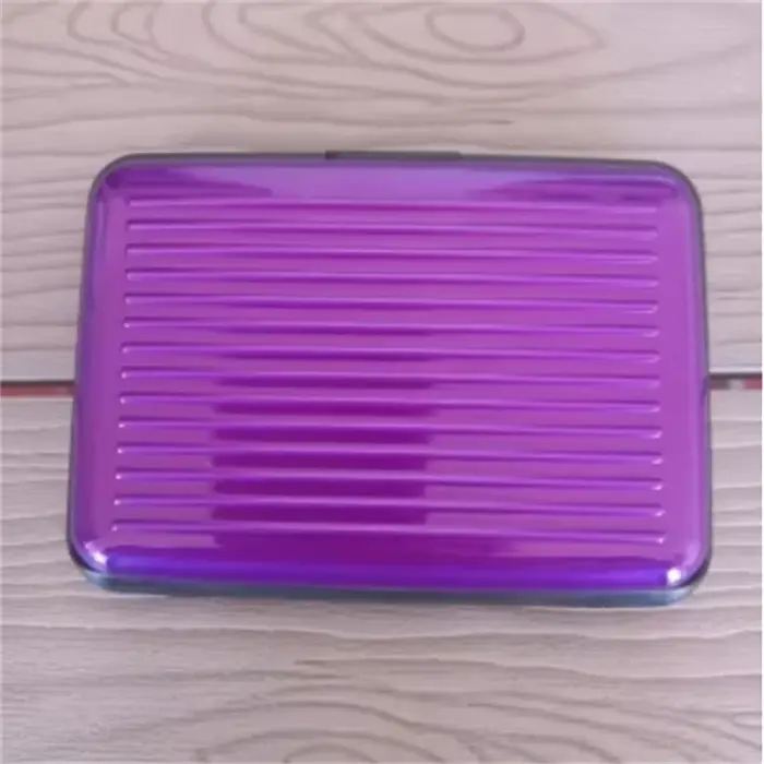 Porte-cartes de visite en aluminium pour hommes et femmes