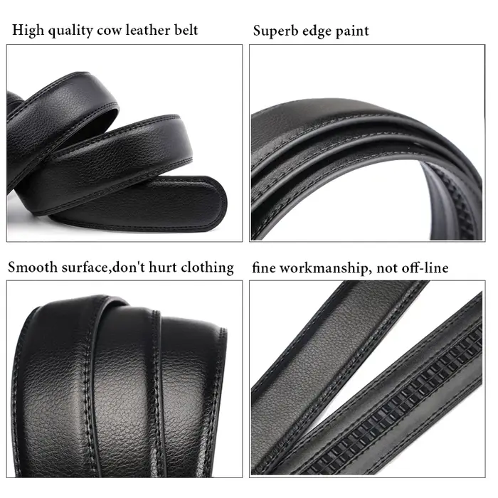 Ceinture unisexe en cuir véritable pour hommes et femmes