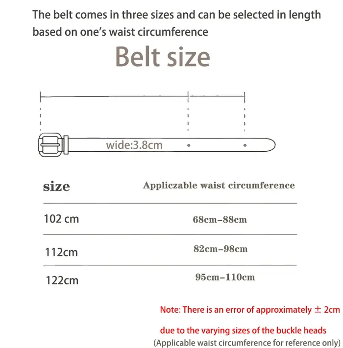 Ceinture décontractée pour femmes en forme de cœur