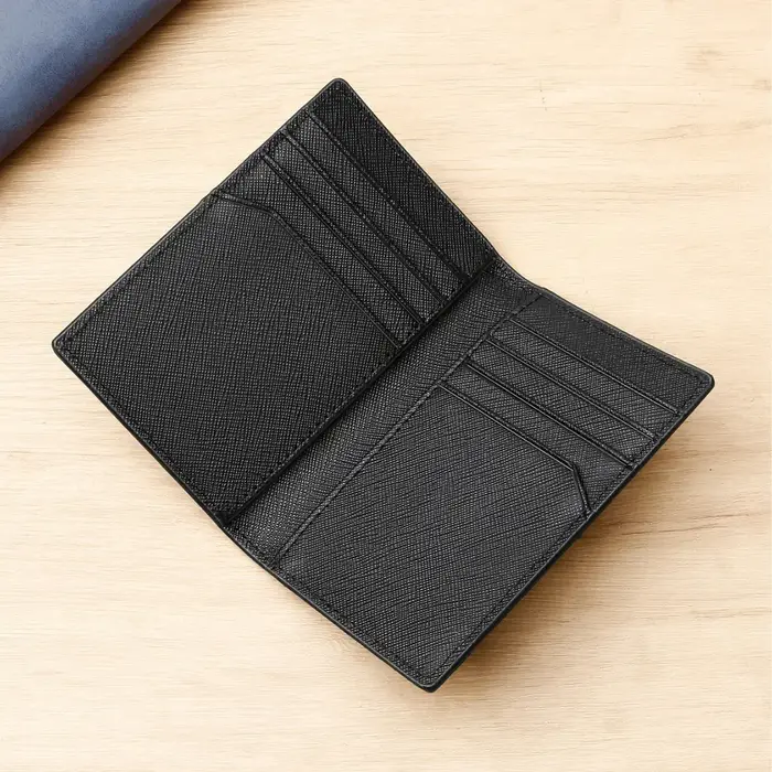 Portefeuille de luxe en cuir véritable pour homme