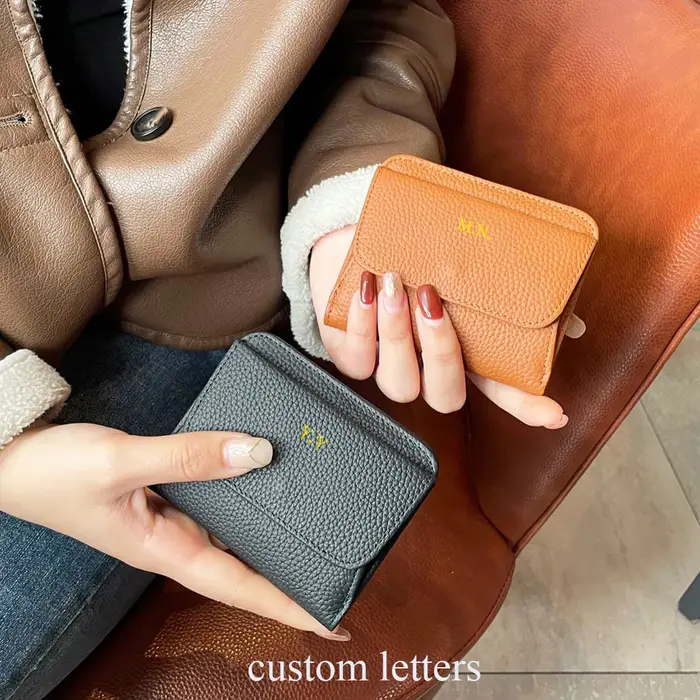 Portefeuilles en cuir véritable pour femmes