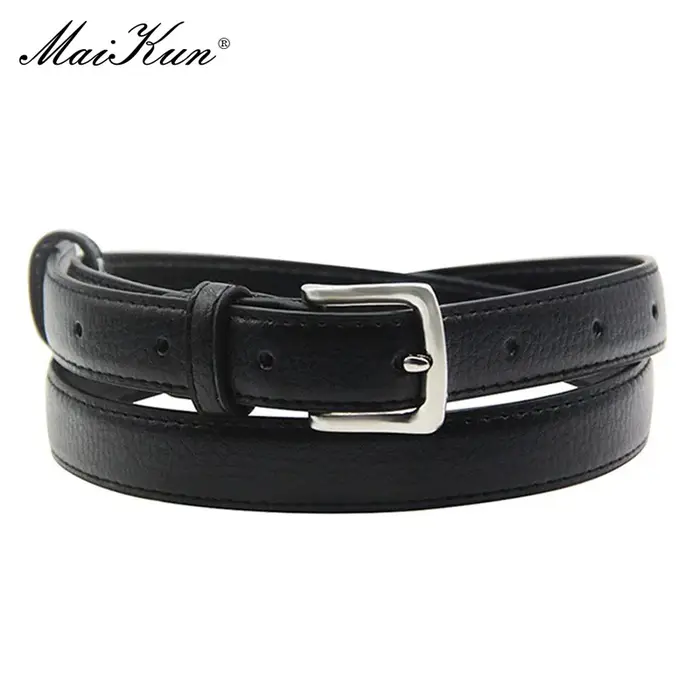 Ceinture en cuir slim pour femmes