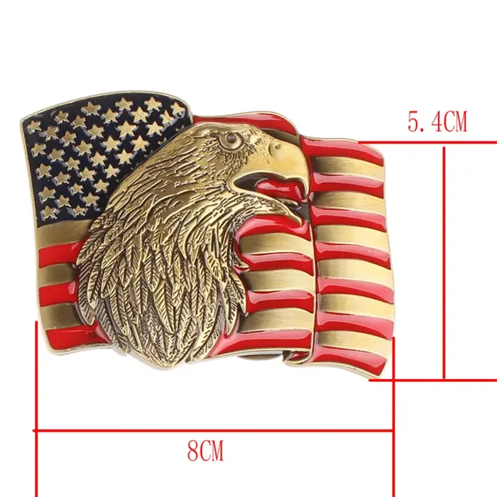 Ceinture à motif d'aigle américain pour hommes et femmes, ceinture de mode indienne