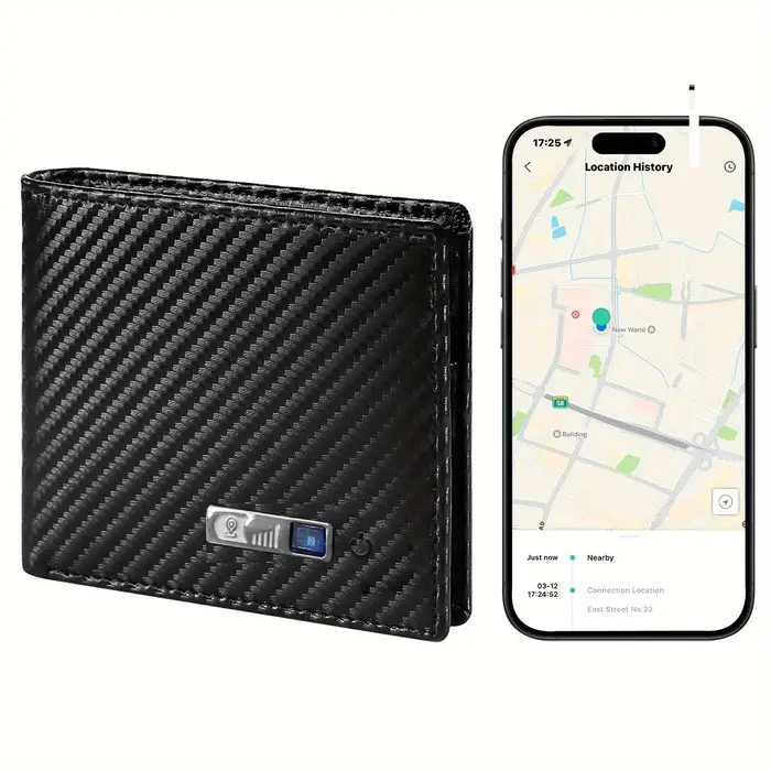 Smart Men Wallet Finder gps Tracker Portefeuille pour hommes cadeau Hommes Papa Cadeau d'anniversair