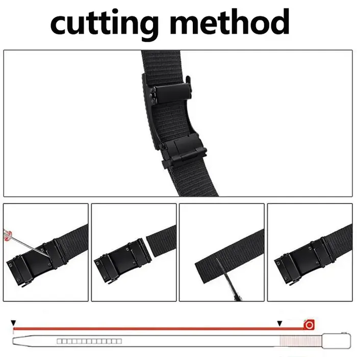 Ceinture en toile et nylon à boucle automatique pour homme, mode coréenne, entraînement extérieur et militaire