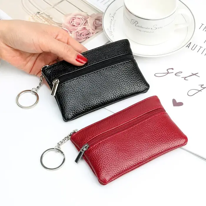Porte-monnaie en cuir pour femme