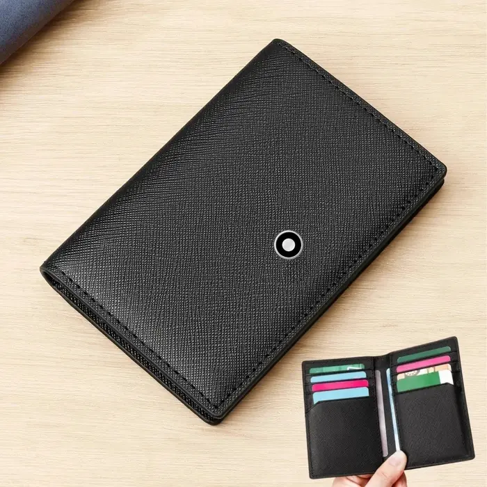 Portefeuille de luxe en cuir véritable pour homme