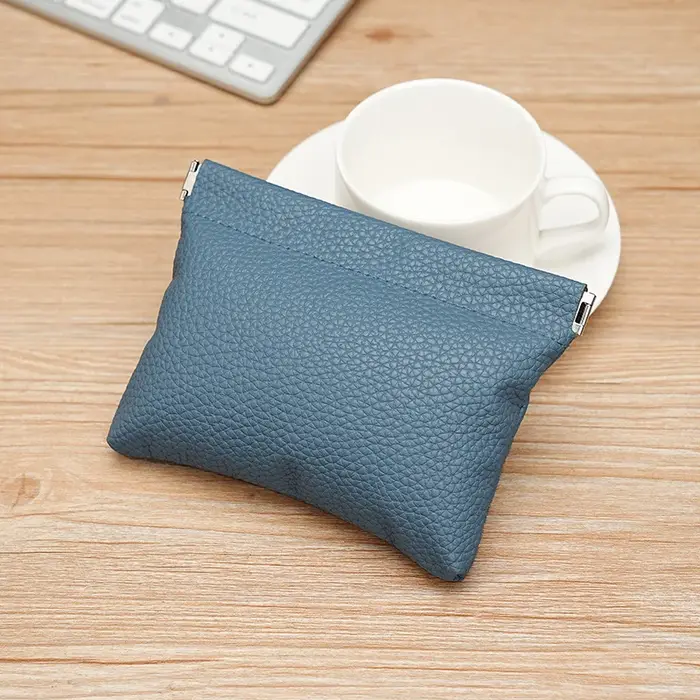 Mini portefeuille monogramme pour femme avec ouverture et fermeture en shnel, poche à monnaie lourde, sac à monnaie, clé de voiture, carte bancaire, rouge à lèvres