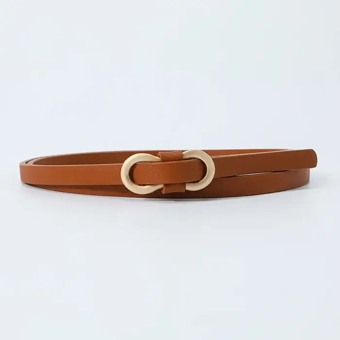 Ceinture en cuir vintage pour robe chemise