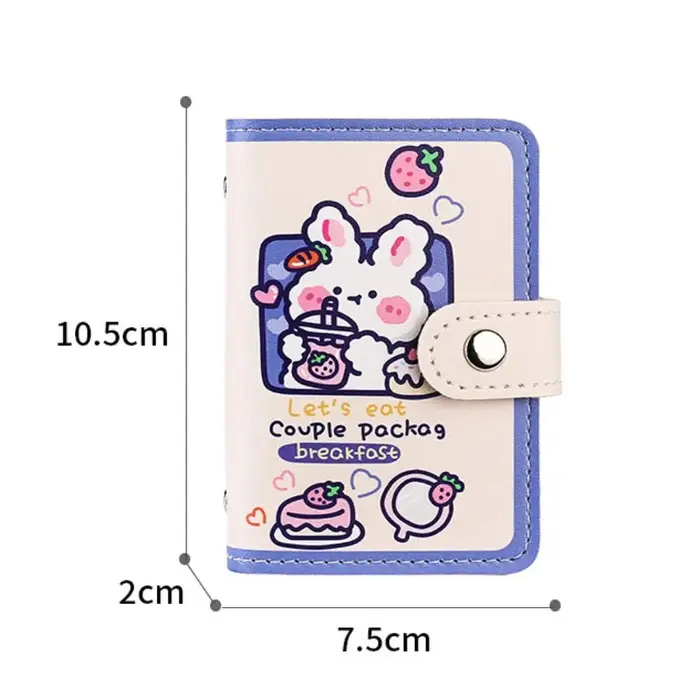 Porte-cartes de visite Portable en PU
