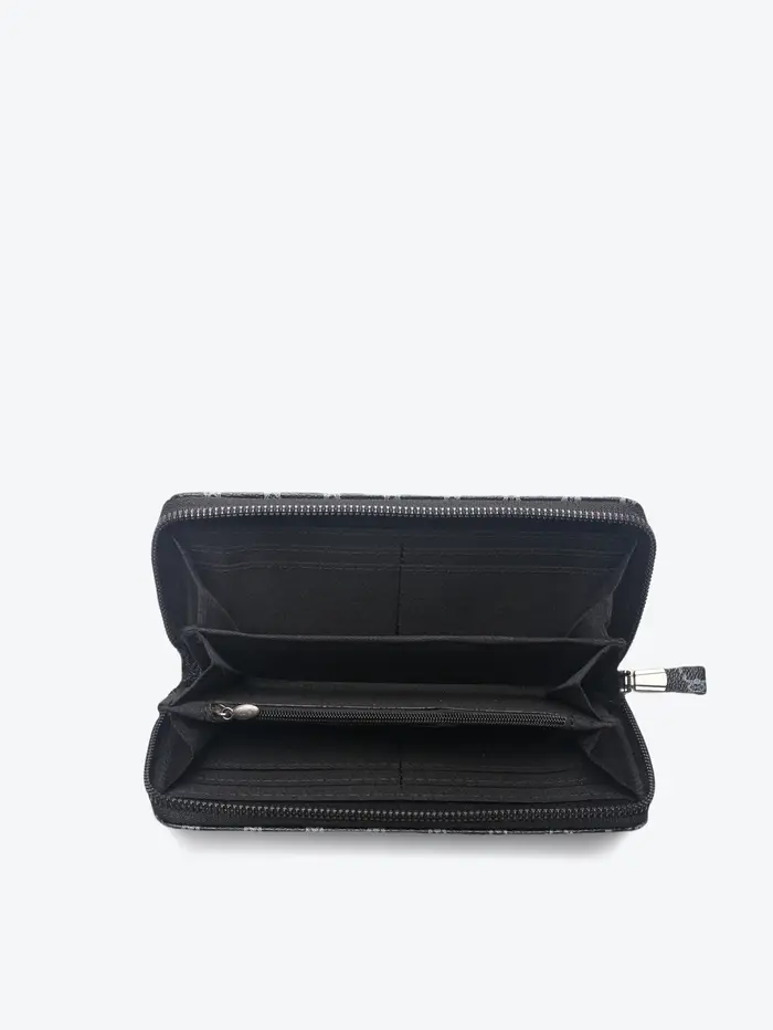  Portefeuille Long à fermeture éclair pour hommes avec motif géométrique