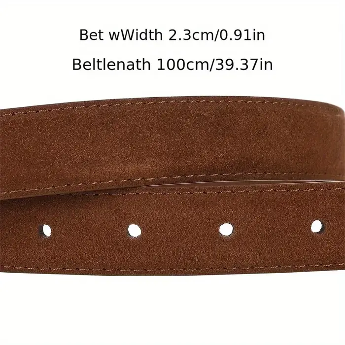 Ceinture en cuir véritable suédé pour femmes