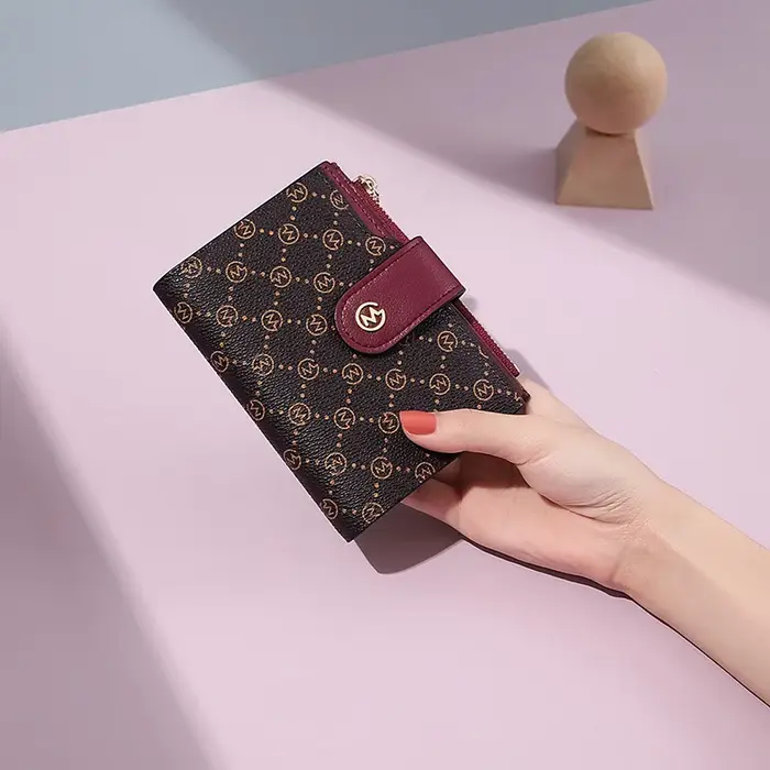 GOLF Portefeuilles en cuir pour femmes, petit sac à main pour dames, porte-cartes de crédit, carte photo bancaire d'identité, pince à billets, portefeuille court en cuir