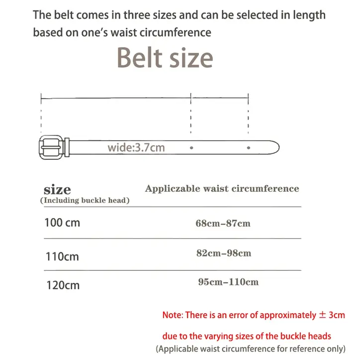 Ceinture décontractée de style occidental rétro avec boucle en alliage antique
