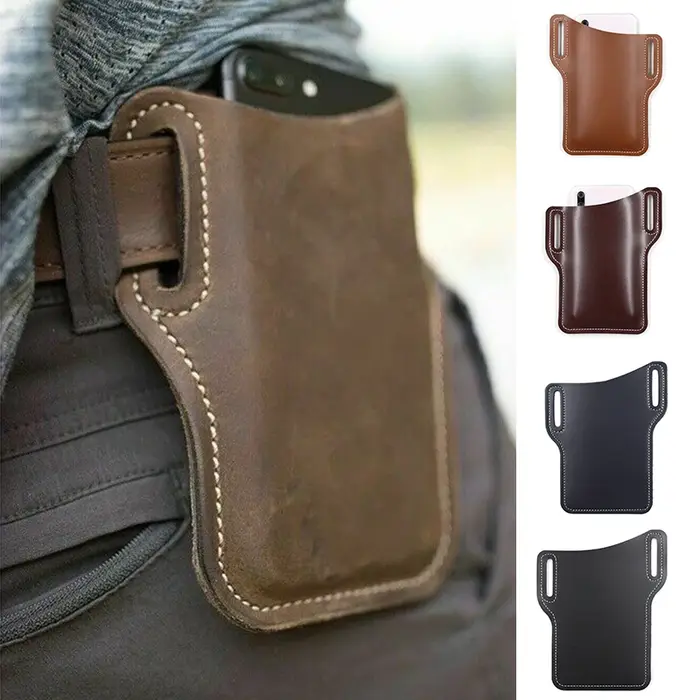 Sac de ceinture pour homme en cuir
