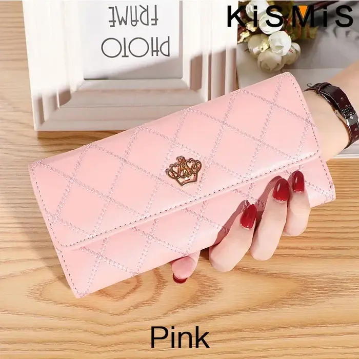 KISMIS portefeuilles pour femmes mignon rose poche