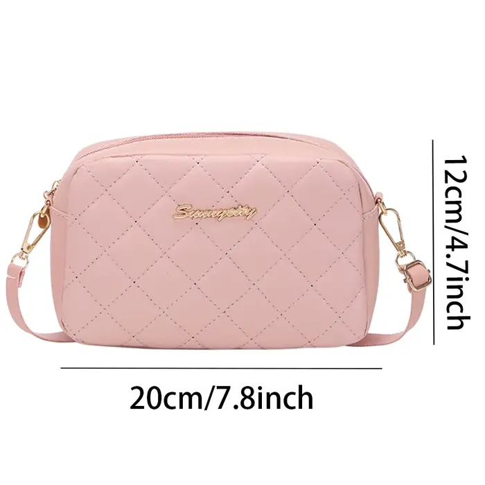 Petit sac messager avec pompon pour femme