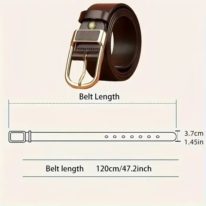 Ceinture à boucle polyvalente et tendance pour hommes, style cowboy, ceinture à boucle à ardillon, ceinture rétro pour jeans, ceinture décontractée pour affaires