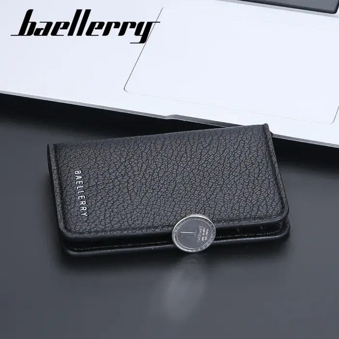 Portefeuille compact de luxe Baellerry pour homme