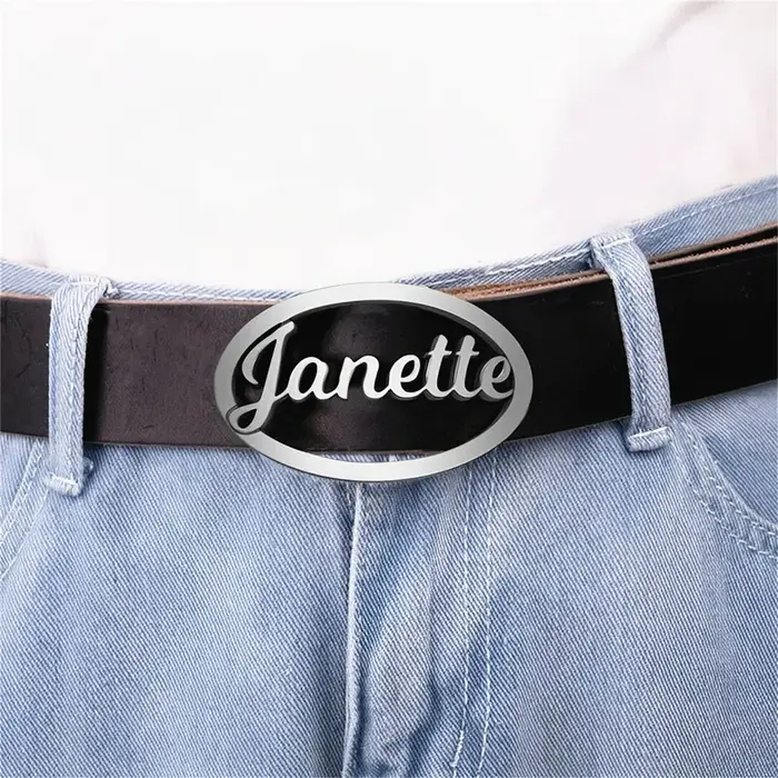 Ceinture avec nom personnalisé pour homme