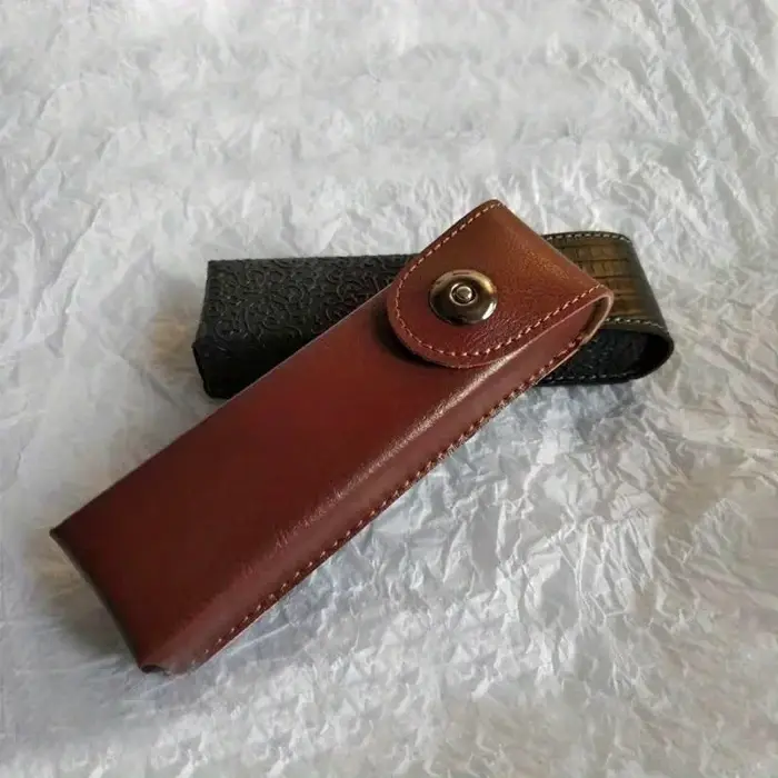 Étui à lunettes presbytes en cuir classique pour hommes et femmes, boîte à lunettes élégante en cuir