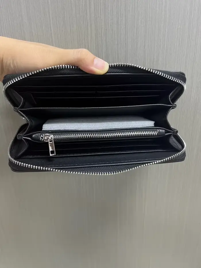 Portefeuille long Porter 2026, cadeau, vente flash, nouveau portefeuille fin en cuir de vachette pou