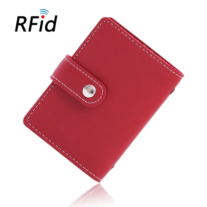 Nouveau RFID 26 fentes Bits porte-carte sac Simple solide étui de poche femmes hommes crédit carte d