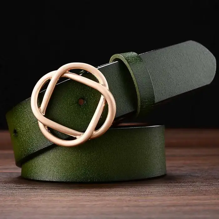 Ceinture en cuir classique pour femme