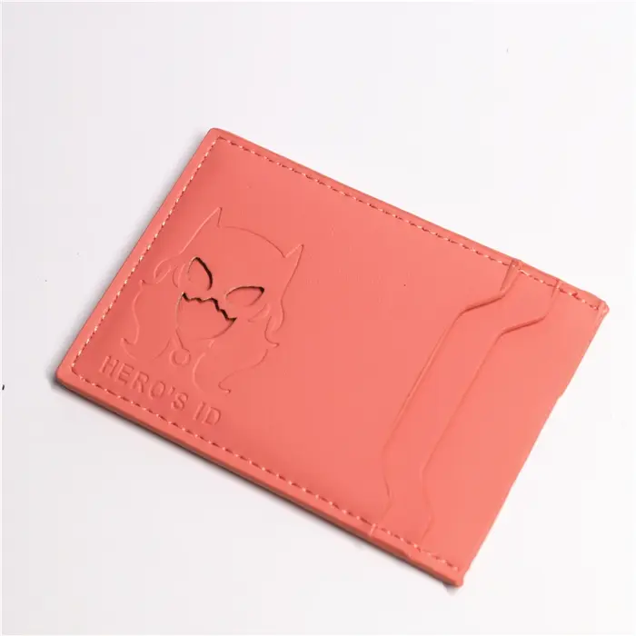 Portefeuille d'identité en cuir PU pour femmes et filles