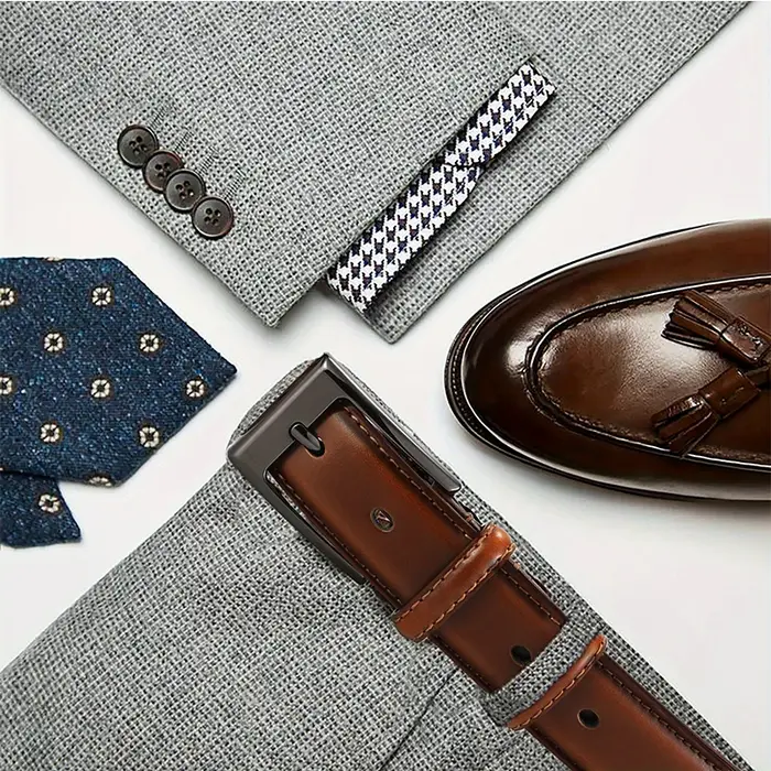 Ceinture en cuir véritable pour homme