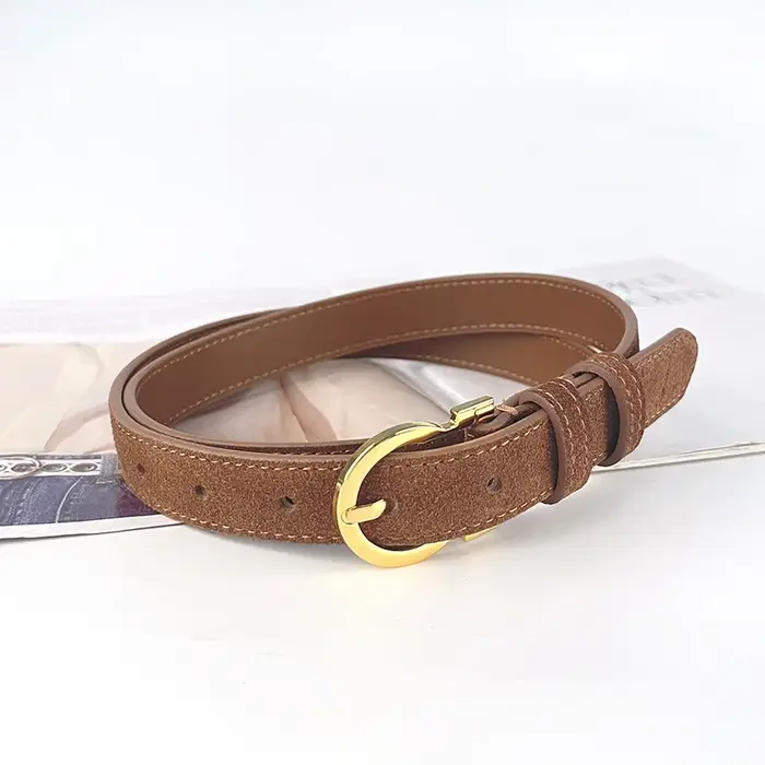 Ceinture en cuir suédé pour femme