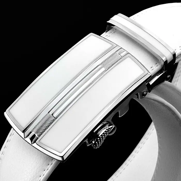 Ceinture en cuir véritable unisexe pour hommes et femmes