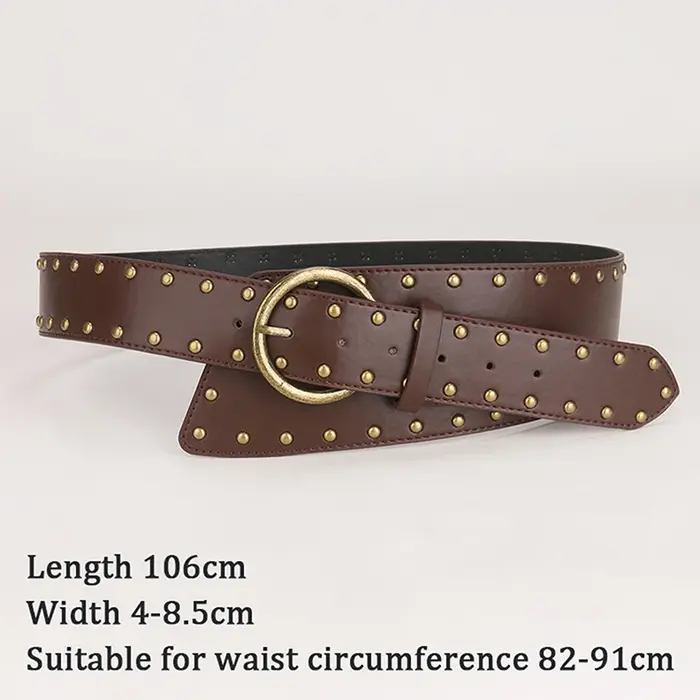 Nouvelle ceinture en cuir de style western pour femmes