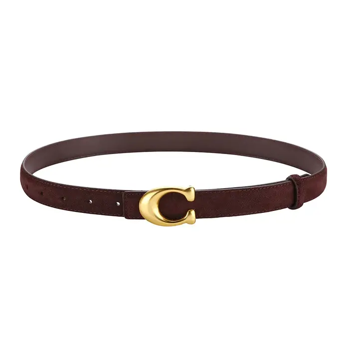 Ceinture en cuir suédé à boucle C