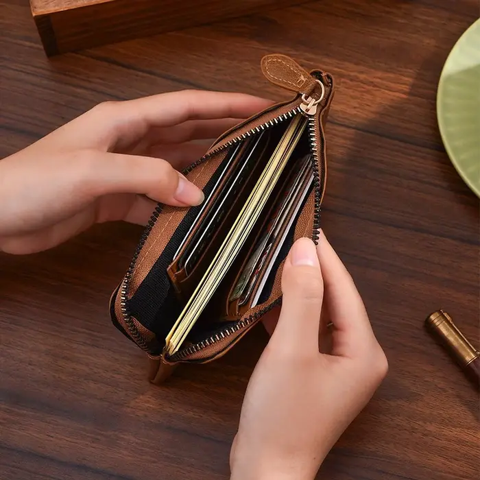 Portefeuille en cuir pour hommes